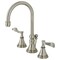 Kingston Brass KS2988CFL Century Widespread Bathroom Faucet W/ Brass Pop-Up, Nickel KS2988CFL - alternate 1